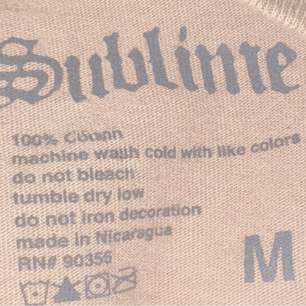 NEW! Sublime Graphic T-Shirt in Beige & Brown - Picture 3 of 3